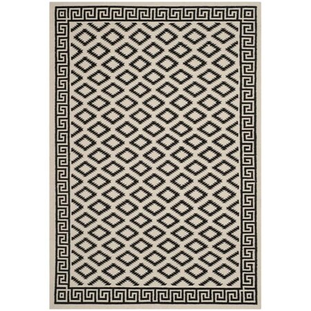 Safavieh Dhurries Hand Woven Flat Weave Square Rug- Pink - Ivory- 6 x 6 ft. DHU554P-6SQ